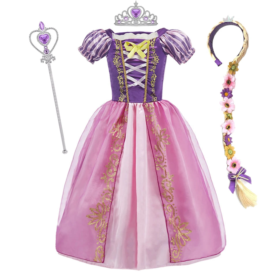 Girls Costume Children Cosplay Princess Dress Kids Halloween