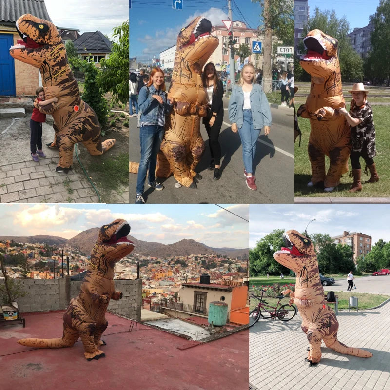 T-rex inflatable uit Tyrannosaurus Dinosaur Costume Child Ki