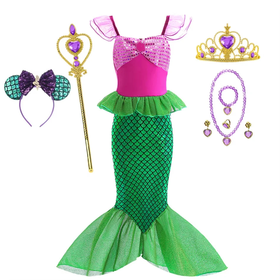 Princess Dress-Up Costume for Girls, Ages 2–10