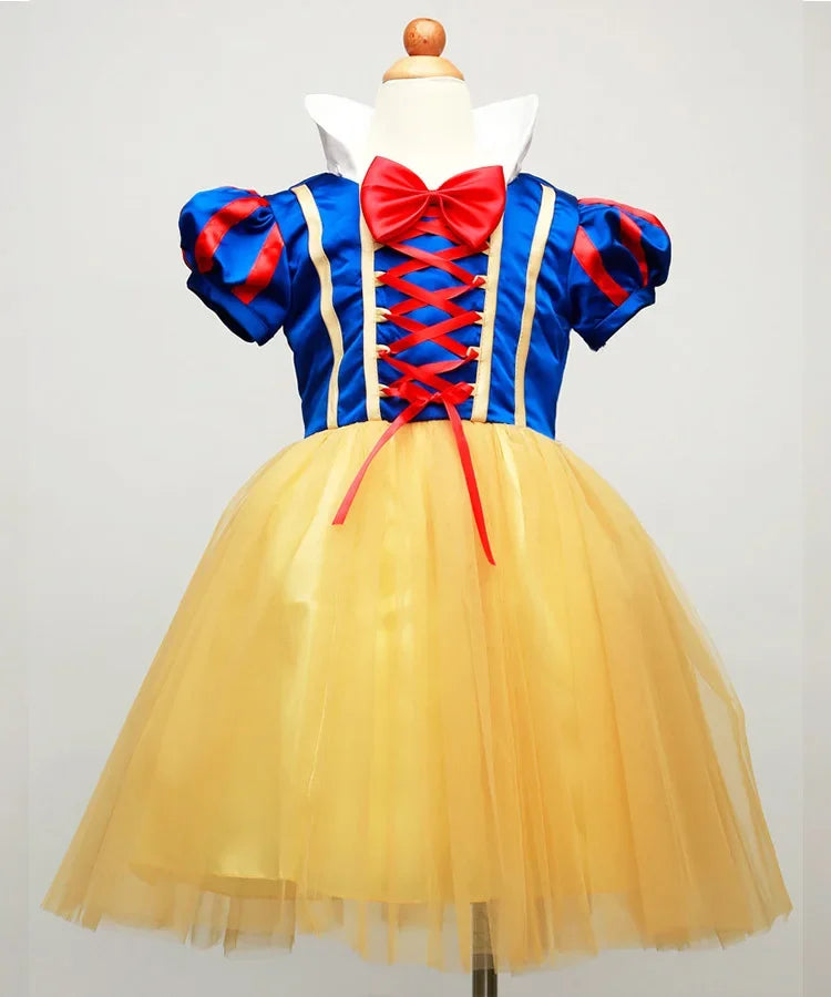Snow White Princess Dress Up Kids Girls Halloween Costume Wi