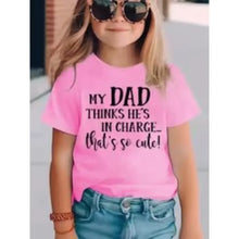 Load image into Gallery viewer, Summer Funny Letter Cute Printer Children's T-shirt Casual F