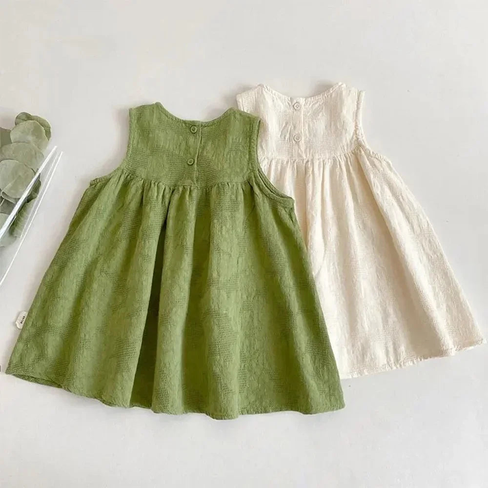 Bear Leader Korean Version Plain Color Girls Casual Dresses