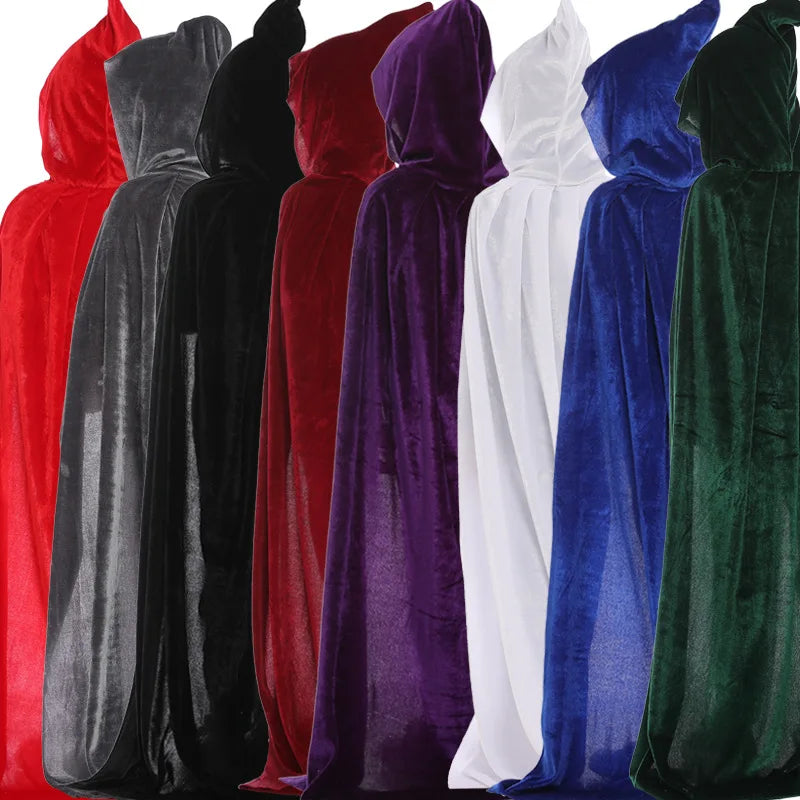 Kids' Hooded Witch Cape – 8 Colours