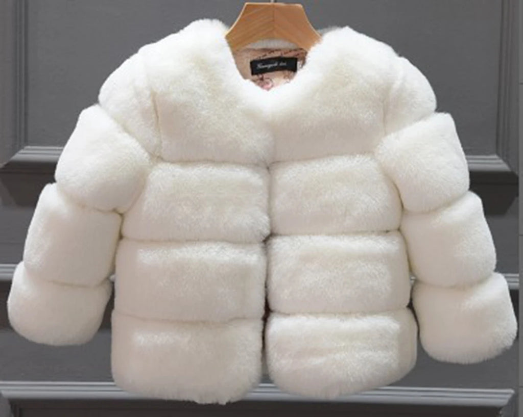 Girls Faux Fur Coat – Cosy Winter Essential