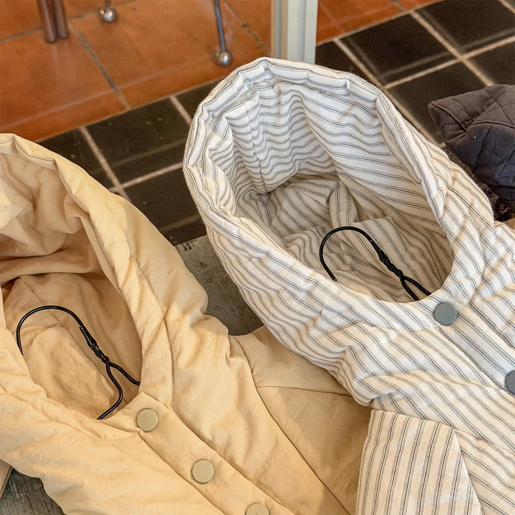 Striped Padded Winter Coat for Toddlers