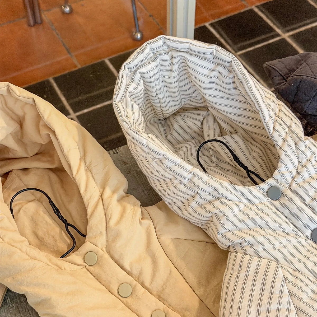 Striped Padded Winter Coat for Toddlers
