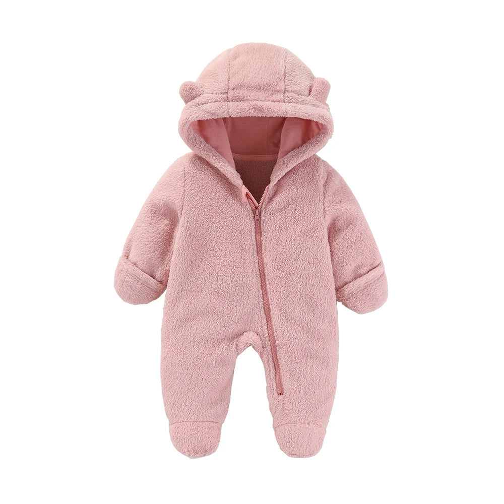 Cosy Flannel Baby Romper | Newborn–19M