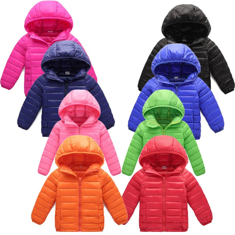 2-12 Years Autumn Winter Kids Cotton Jackets For Girls Child