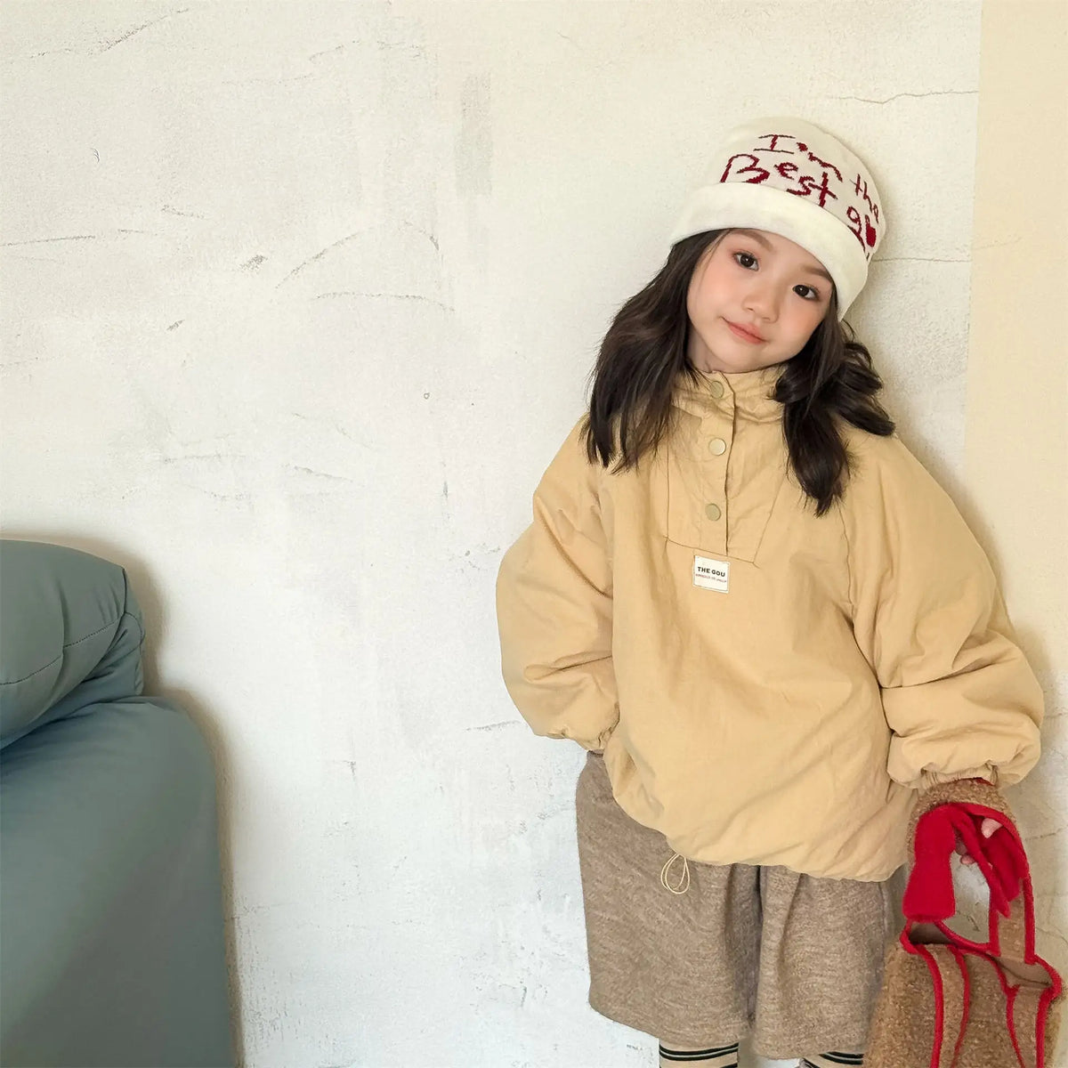 Striped Padded Winter Coat for Toddlers