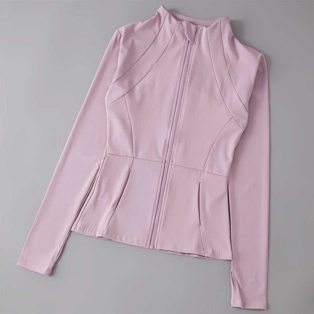 Yoga Clothes Windbreaker Sportswear Woman Running Long Sleev