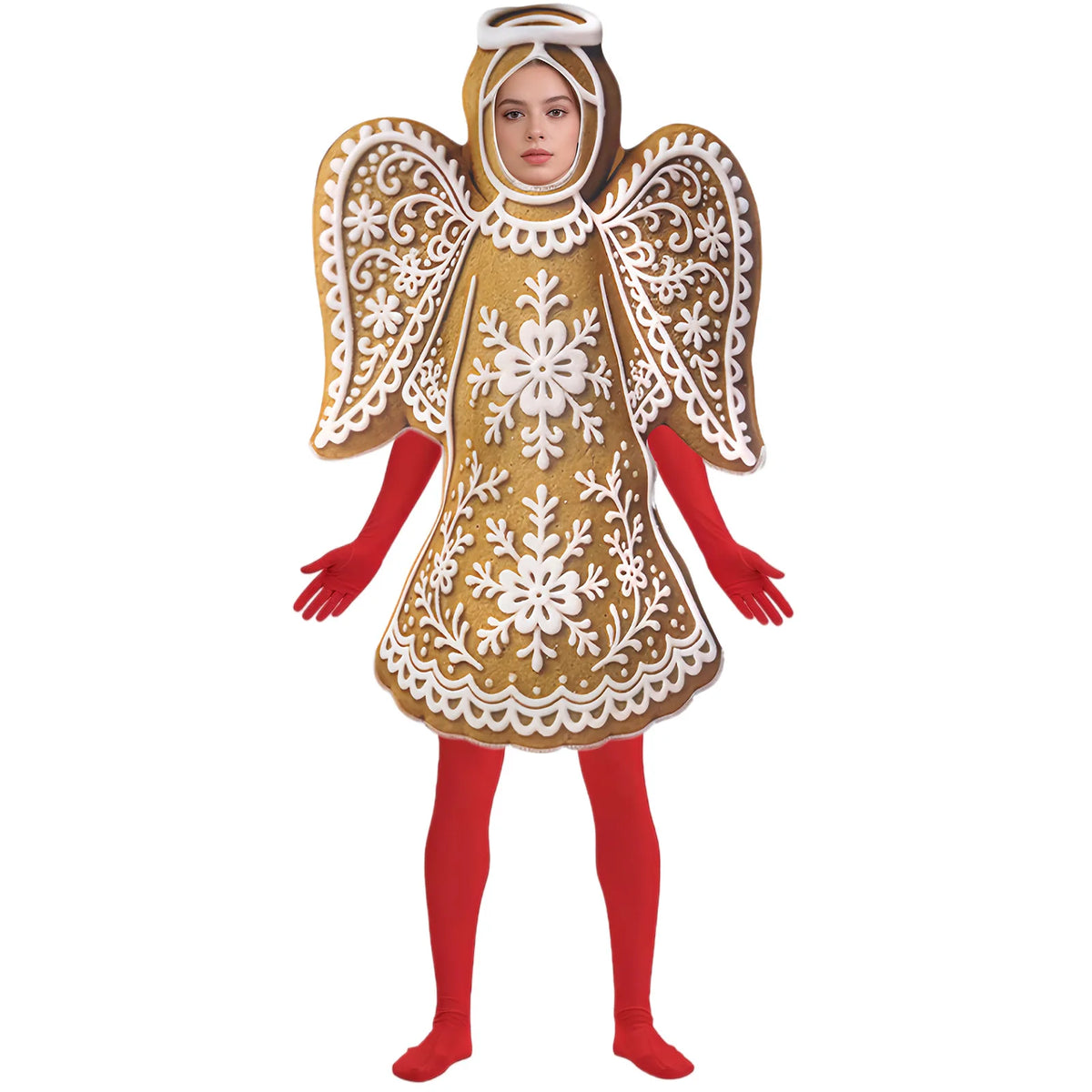 Christmas Gingerbread Santa Stage Performance Costume Ginger