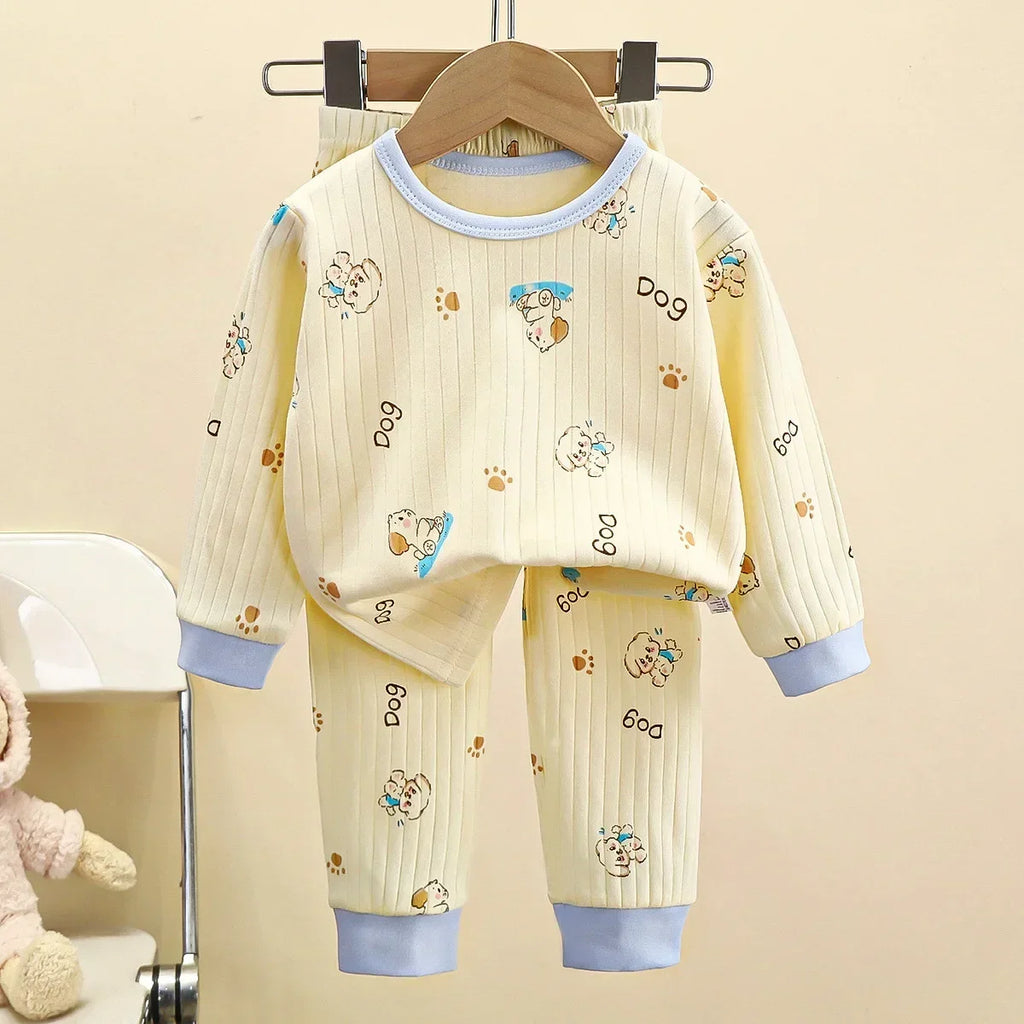 Cute Cartoon Cotton Pyjama Set for Kids