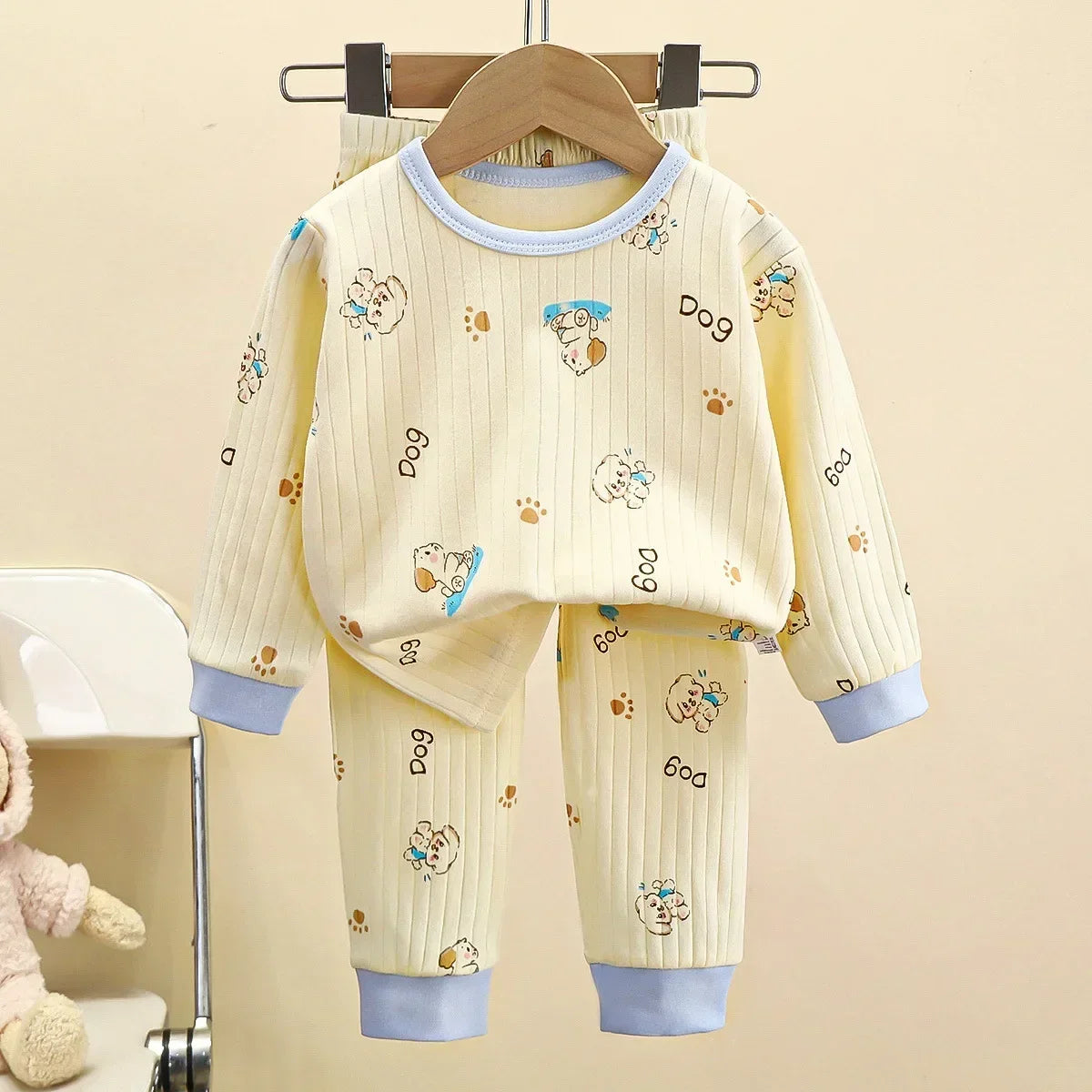 Cute Cartoon Cotton Pyjama Set for Kids