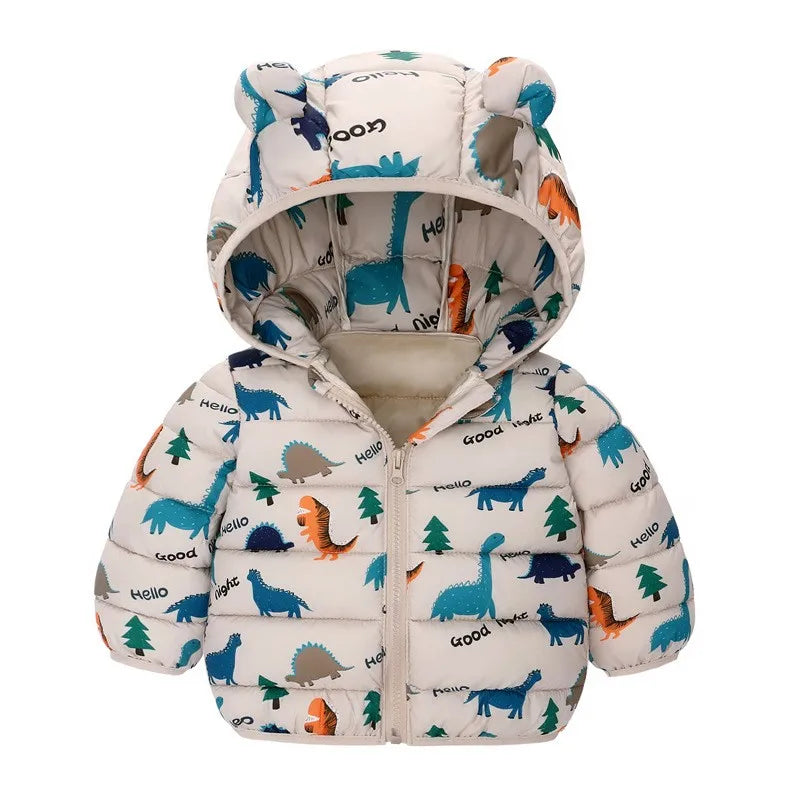 Hooded Lightweight Jackets Children Boys Girls Baby Coats Wi