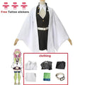 Anime Kanroji Mitsuri Cosplay Costume Kimono Haori Dress Wig