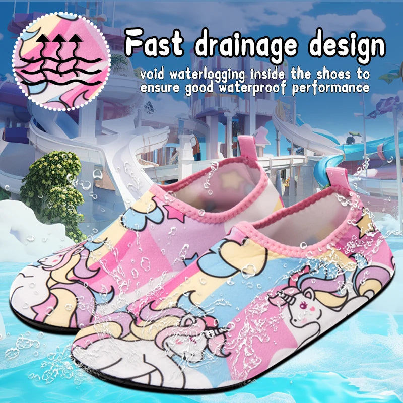 Kids Water Sport Beach Swimming Socks Girl Thin Multi Prints