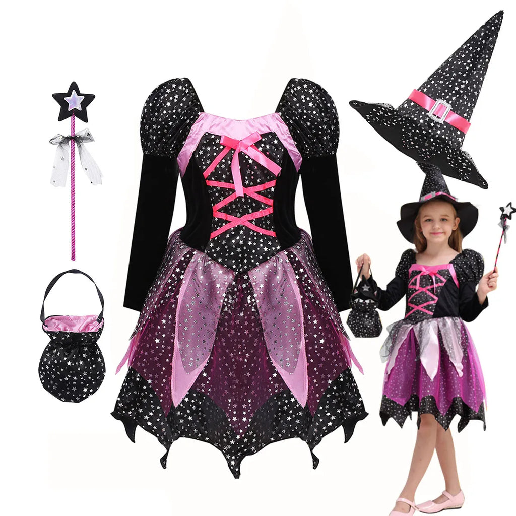Witch Fancy Dress Costume Set for Kids