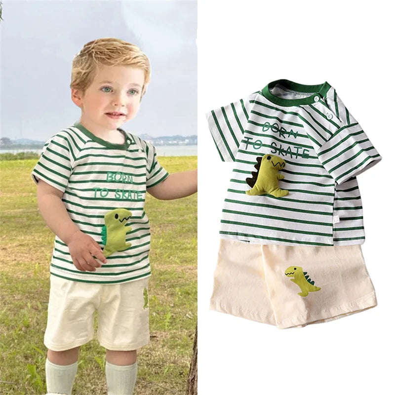 Cartoon T-Shirt & Shorts Set | Baby & Toddler