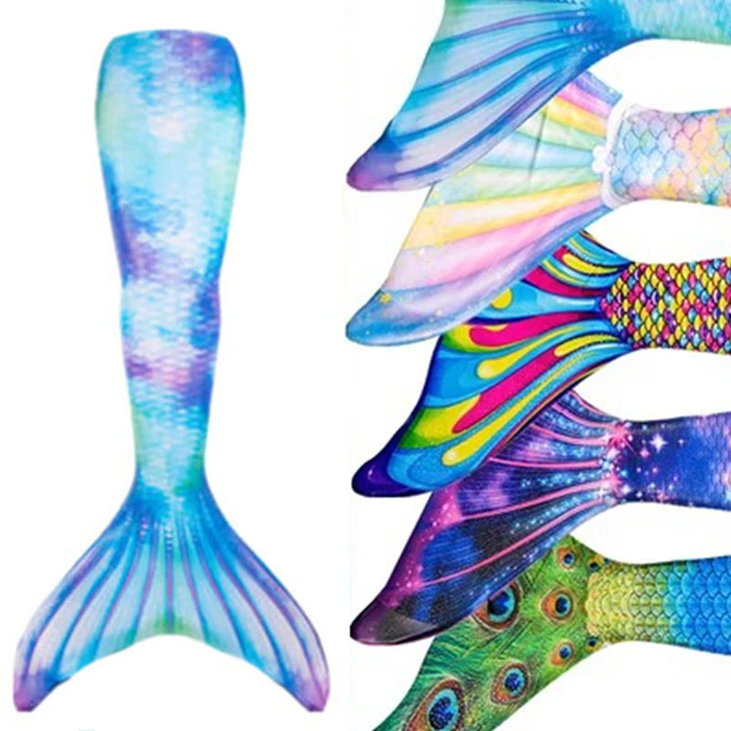 2023 Kids Girls Swimming Mermaid Tail Mermaid Costume Cospla