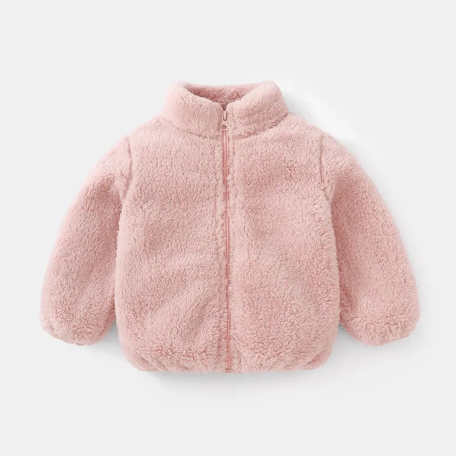Cosy Plush Kids Coat – Autumn & Winter Warmth