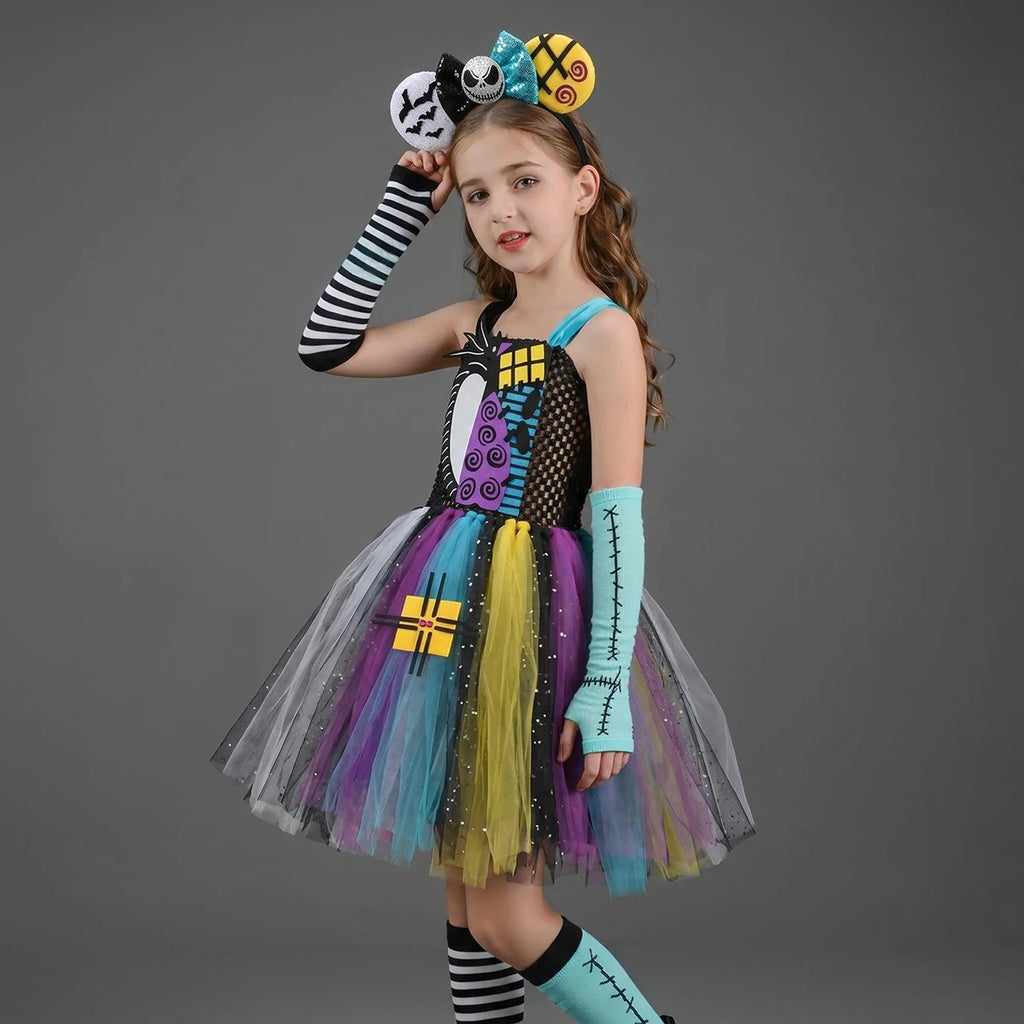 Jack & Sally Tutu Dress Costume, Ages 2-12