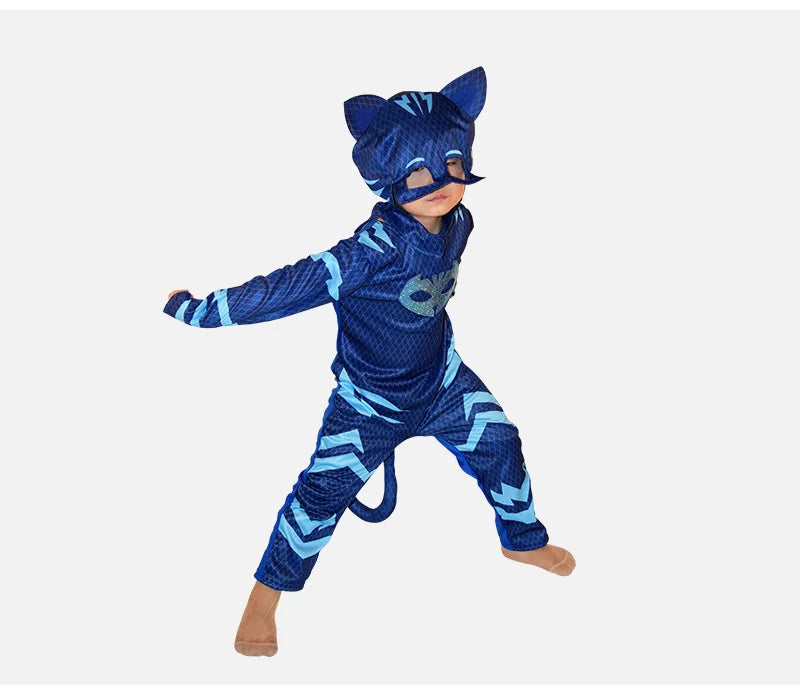 Blue Red Green Jumpsuits Cartoon Pj Cosplay Costume with Mas