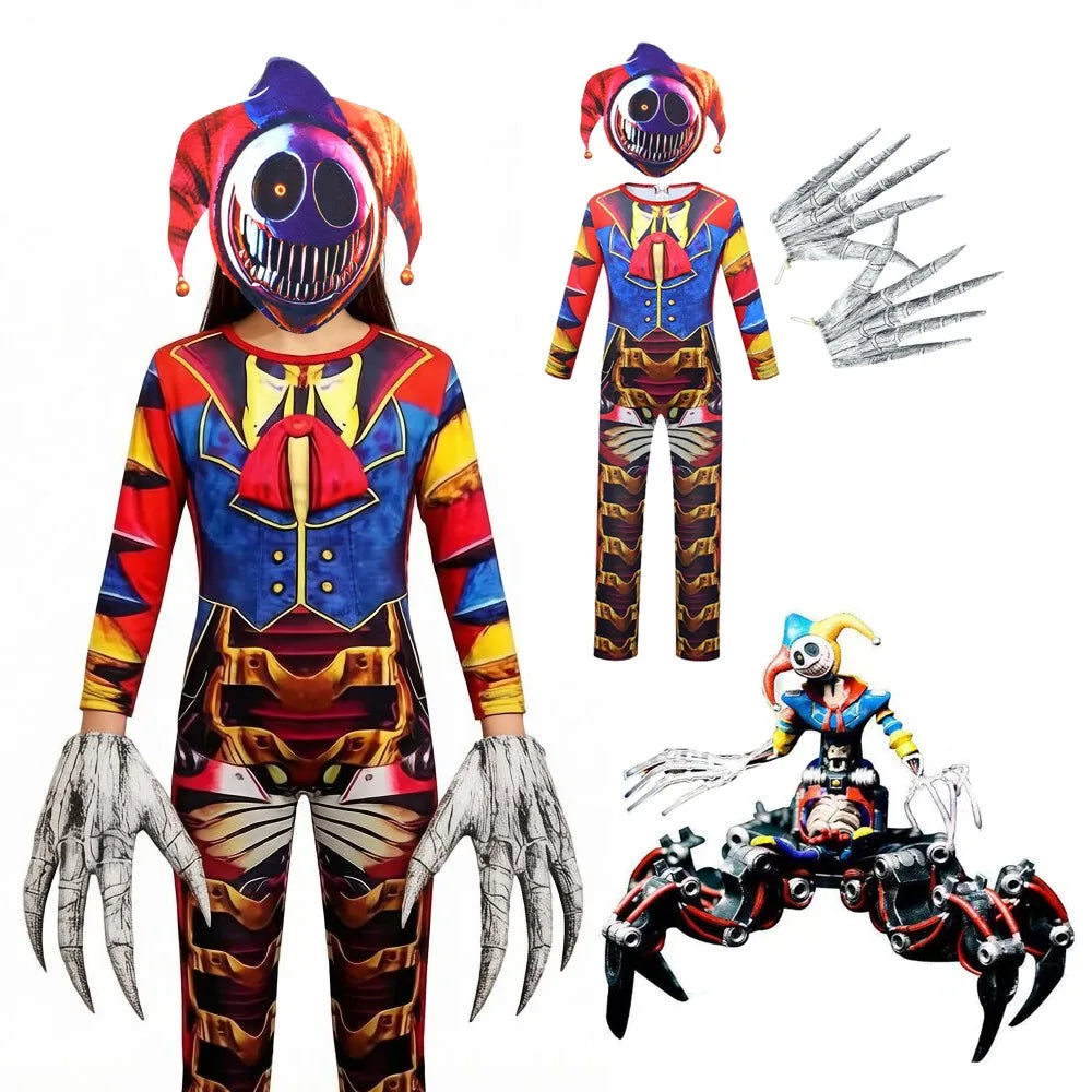 Creepy Clown Monster Kids Costume