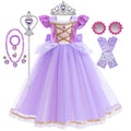 Summer Rapunzal Girl Princess Dress Cosplay Tangled Hallowee