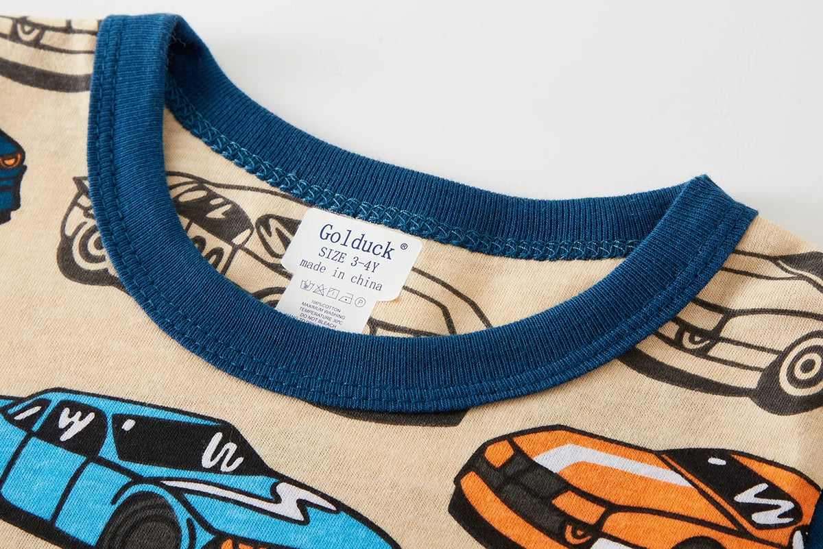 Cars Cartoon Cotton Pyjama Set for Boys