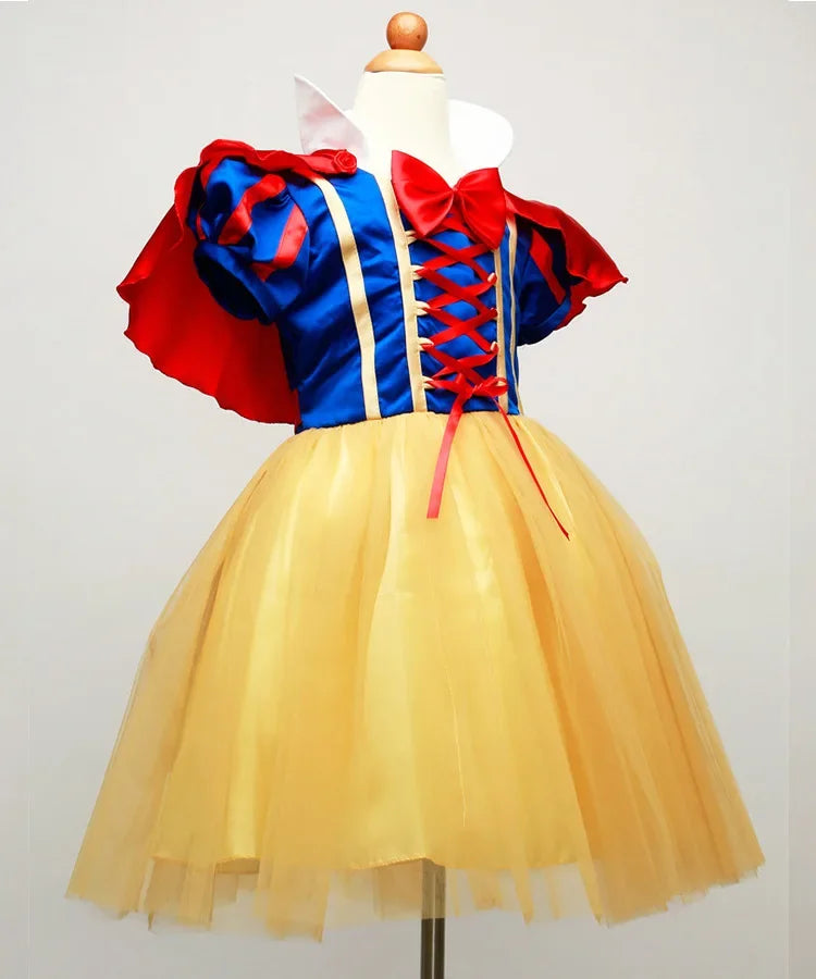 Snow White Princess Dress Up Kids Girls Halloween Costume Wi