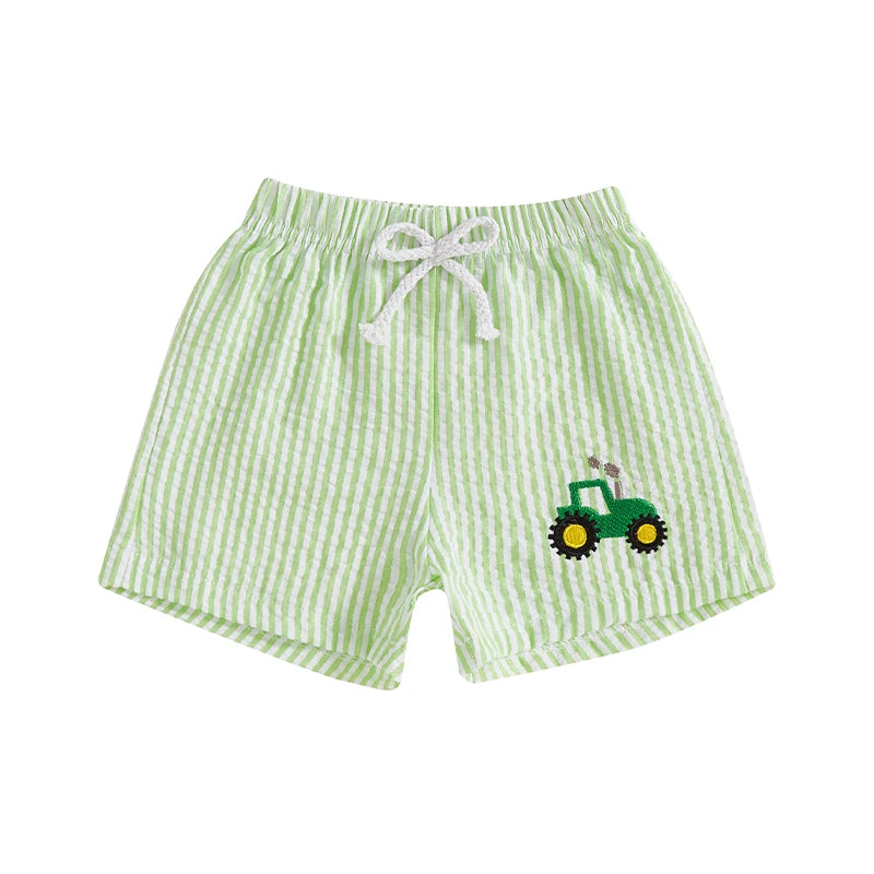 1-5Y Toddler Boys Football Shorts Seersucker Swim Trunks Gol