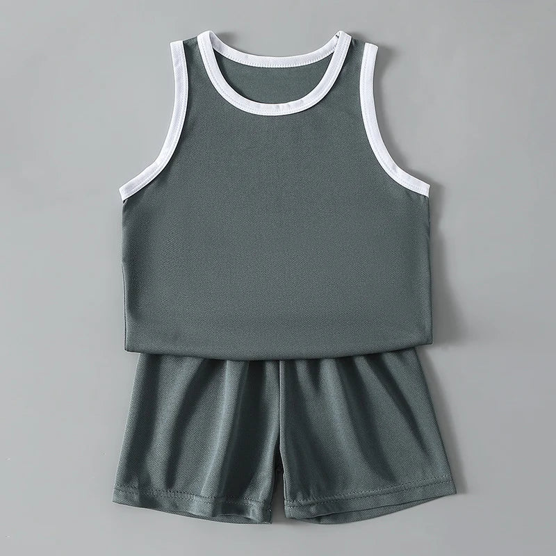 Kids Summer Sports Set – Quick-Dry Tee & Shorts