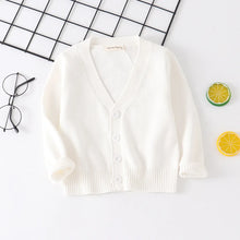 Load image into Gallery viewer, Baby Kids Cardigan Spring New Casual Long Sleeve V-neck Knit