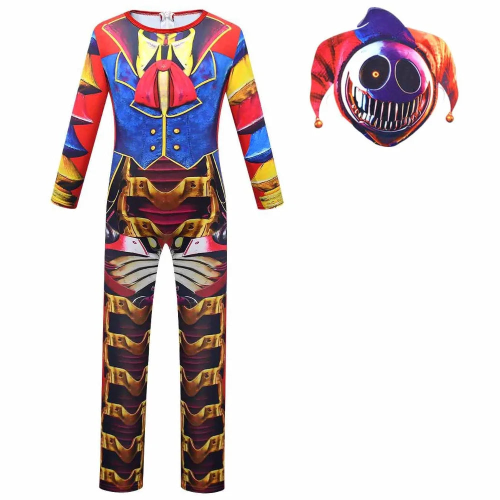 Creepy Clown Monster Kids Costume