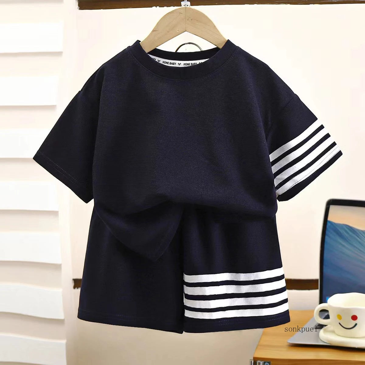 2pcs Baby Sports Suits Summer Clothes Boys Girls Casual Shor