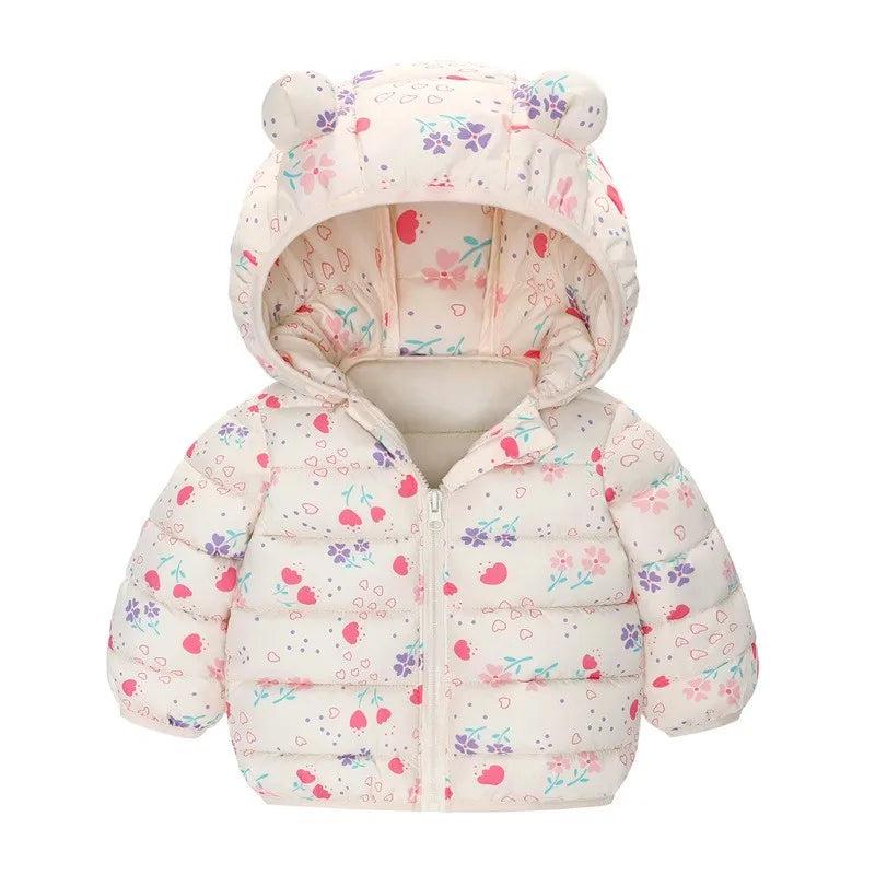 Hooded Lightweight Jackets Children Boys Girls Baby Coats Wi