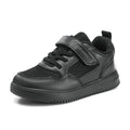 Classic Black Leather School Trainers