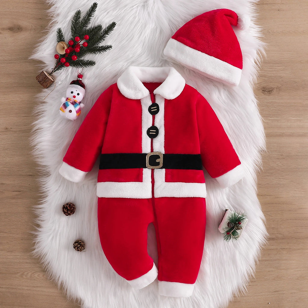 2026 Xmas Baby Santa Claus Costume for Girls and Boys Years