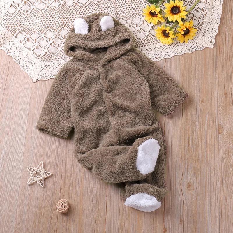 Cartoon Autumn Romper | Newborn–12 Months