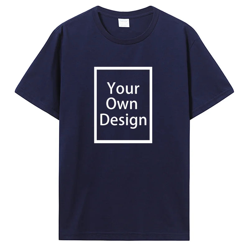 Custom Cotton Customized Print Short Sleeve T Shirt Summer T