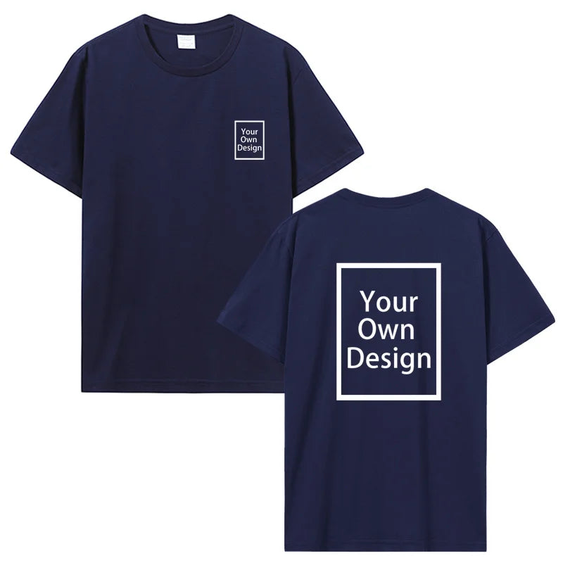 Custom Cotton Customized Print Short Sleeve T Shirt Summer T