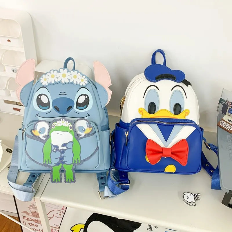 Disney cartoon Mary Cat Kids Backpack Donald duck Schoolbag
