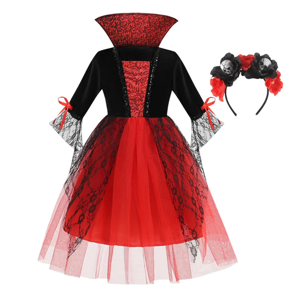 Gothic Ghost Bride Costume for Kids