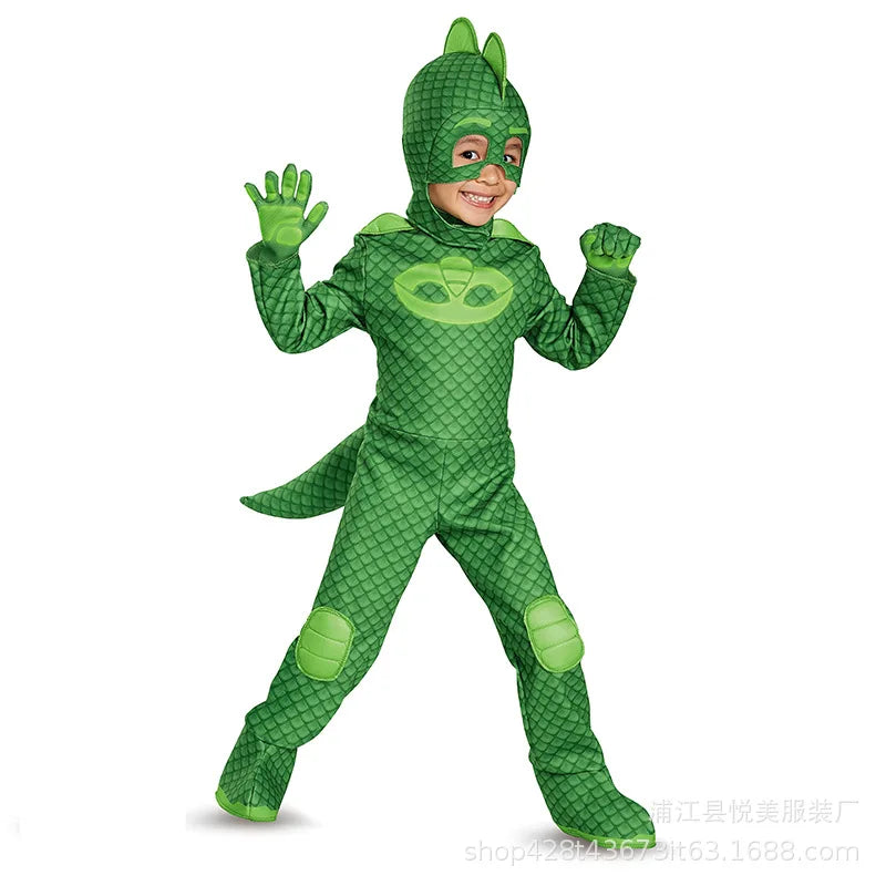 cosplay Blue Pajama Boys Girls Anime Hero Costume with Mask