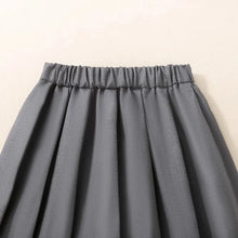 Load image into Gallery viewer, Teenage Girls Pleated Skirt Casual Grey School Skirt for Kid