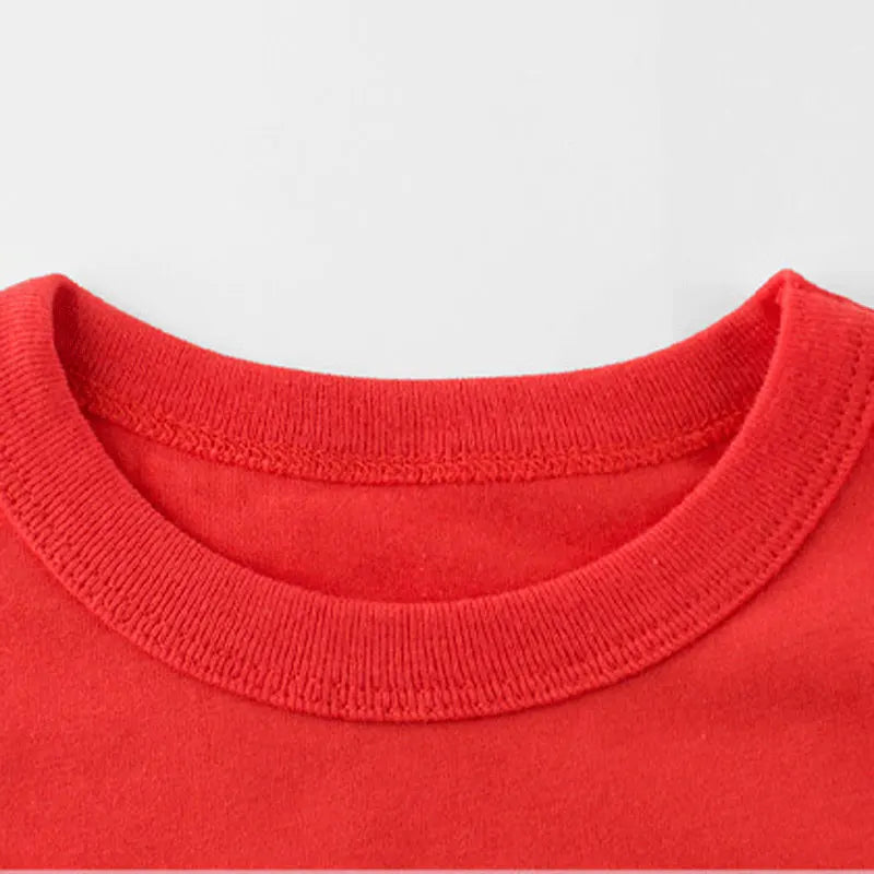 Kids Solid T Shirt Tops for Child Boys Girls Baby Toddler Bl