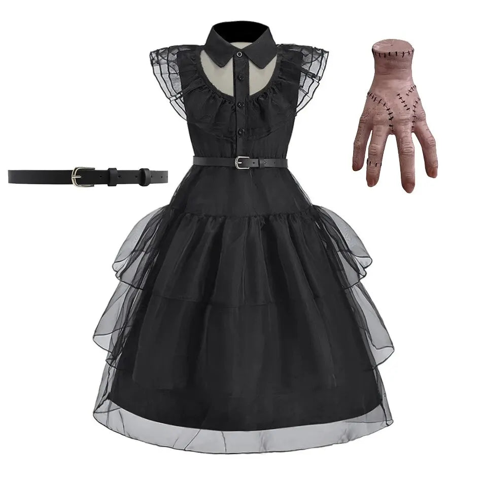 Black Witch Princess Costume Dress
