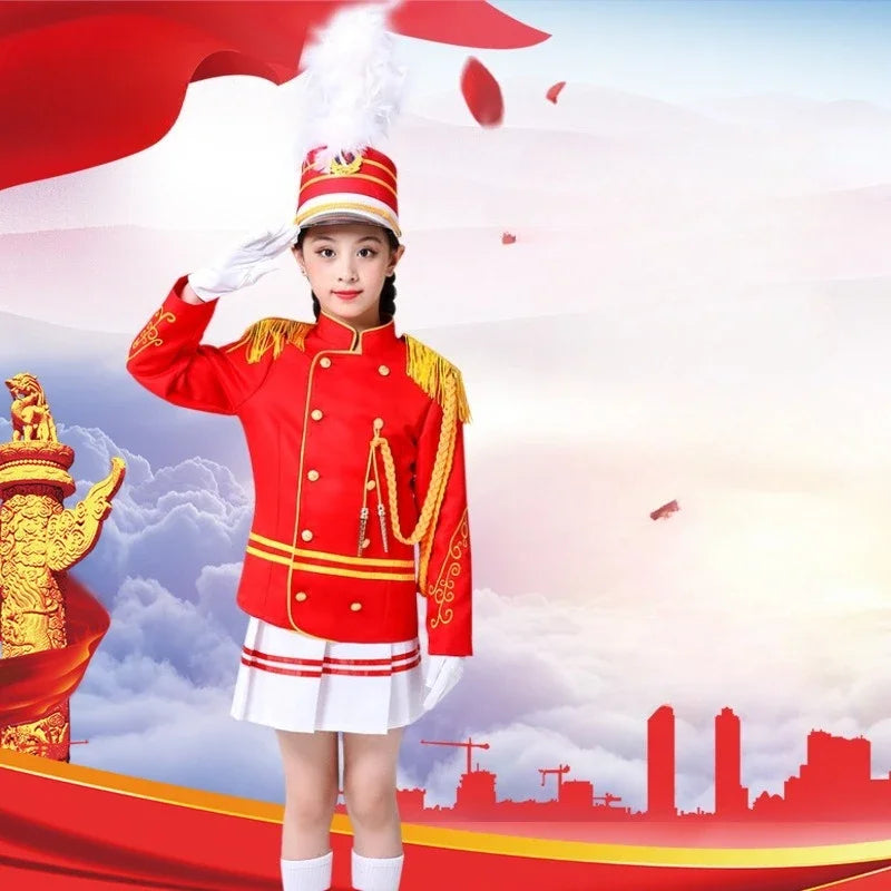 Halloween Kid Boy Girl Nutcracker Costume Drum and Trumpet T