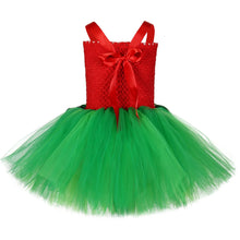 Load image into Gallery viewer, Red Green Hawaiian Girl Dress for Kids Tropical Aloha Style