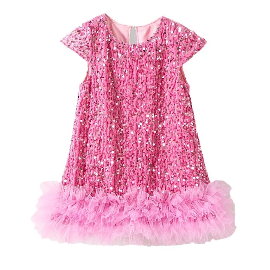 Sequin Tutu Princess Dress – Girls Party Wear